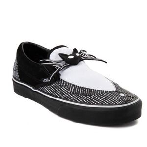 RARE Vans x Disney Nightmare Before Christmas Jack Skellington Slip On Sneakers